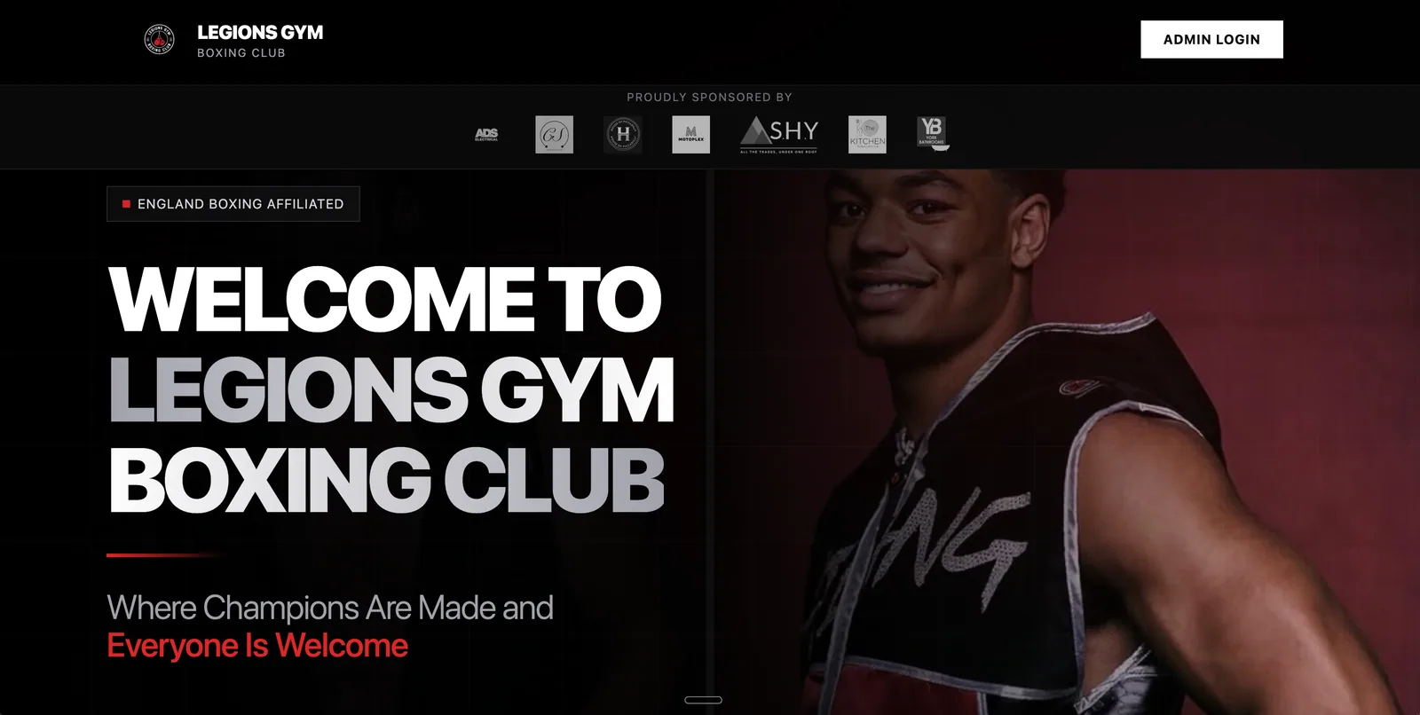 Legions Gym product interface